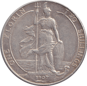 1907 FLORIN ( GVF ) - FLORIN - Cambridgeshire Coins