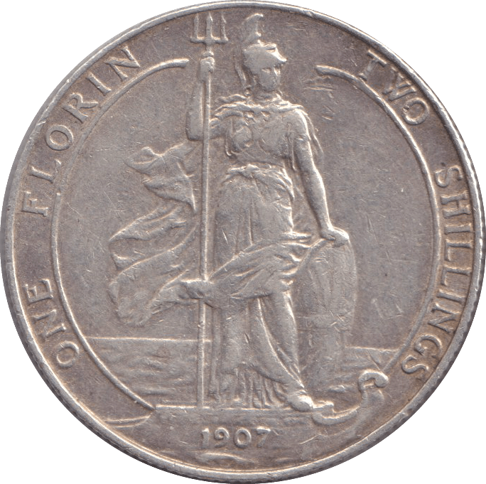 1907 FLORIN ( GVF ) - FLORIN - Cambridgeshire Coins