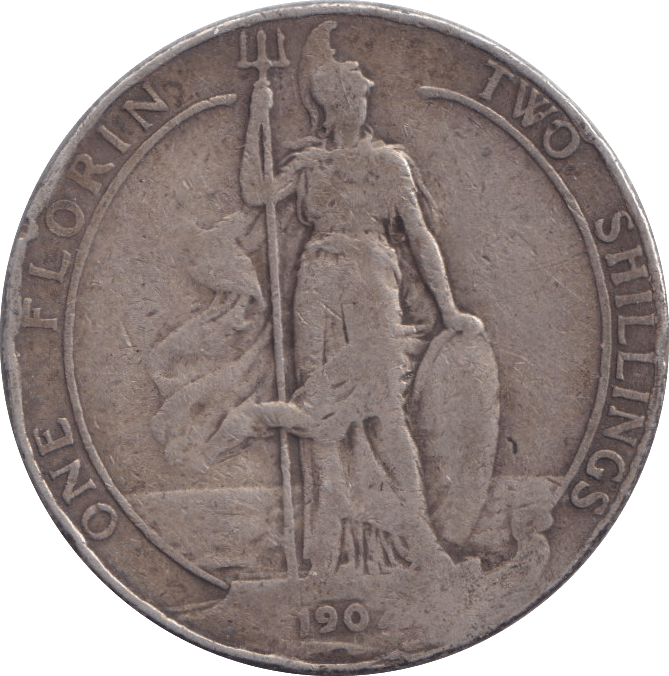 1907 FLORIN ( NF ) - FLORIN - Cambridgeshire Coins