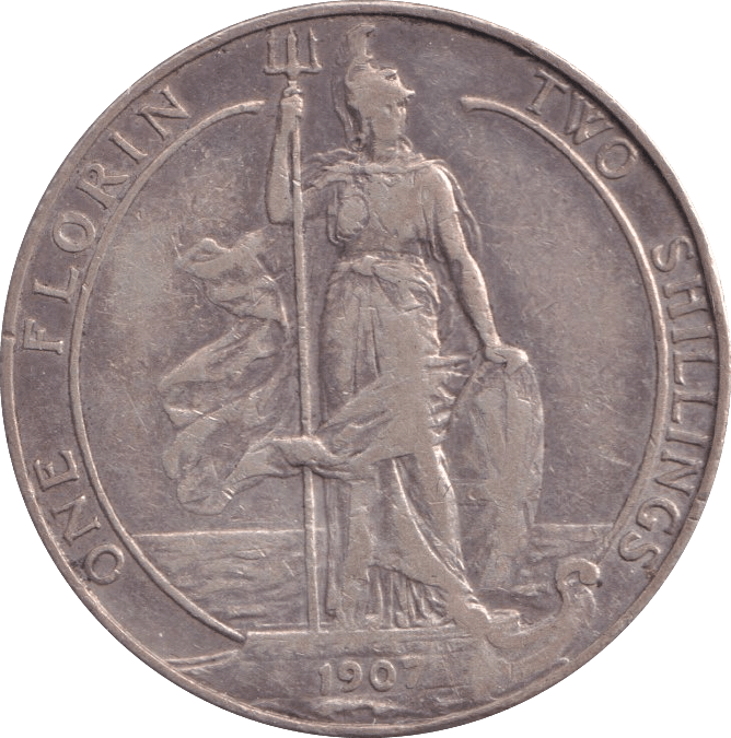 1907 FLORIN ( VF ) - FLORIN - Cambridgeshire Coins