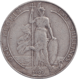 1907 FLORIN ( VF ) - FLORIN - Cambridgeshire Coins