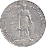 1907 FLORIN ( VF ) - FLORIN - Cambridgeshire Coins