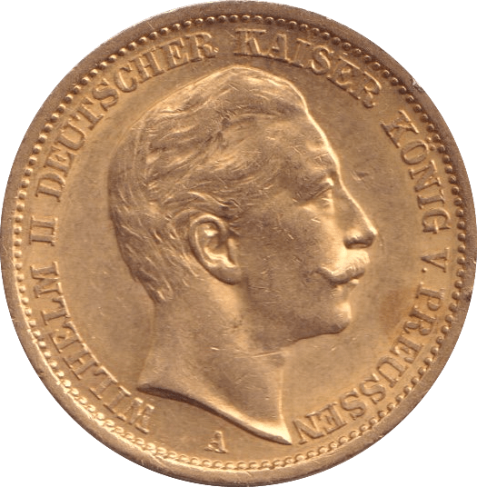 1907 GOLD 20 MARK GERMANY - GOLD WORLD COINS - Cambridgeshire Coins