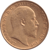 1907 GOLD HALF SOVEREIGN ( GVF ) - HALF SOVEREIGN - Cambridgeshire Coins