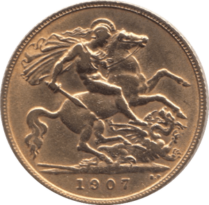 1907 GOLD HALF SOVEREIGN ( GVF ) - Half Sovereign - Cambridgeshire Coins