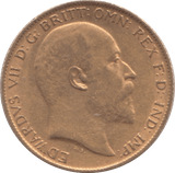 1907 GOLD HALF SOVEREIGN ( GVF ) - HALF SOVEREIGN - Cambridgeshire Coins