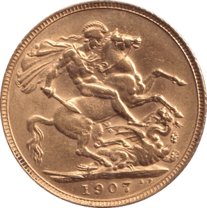 1907 GOLD SOVEREIGN ( AUNC ) - SOVEREIGN - Cambridgeshire Coins