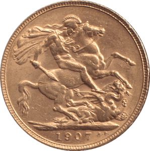 1907 GOLD SOVEREIGN ( AUNC ) - Sovereign - Cambridgeshire Coins