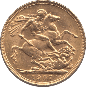 1907 GOLD SOVEREIGN ( AUNC ) - SOVEREIGN - Cambridgeshire Coins