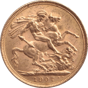 1907 GOLD SOVEREIGN ( AUNC ) - SOVEREIGN - Cambridgeshire Coins