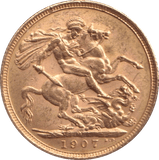 1907 GOLD SOVEREIGN ( AUNC ) - SOVEREIGN - Cambridgeshire Coins