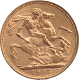 1907 GOLD SOVEREIGN ( EF ) - SOVEREIGN - Cambridgeshire Coins
