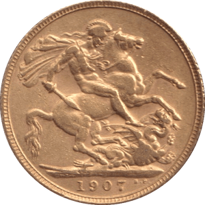 1907 GOLD SOVEREIGN ( EF ) - SOVEREIGN - Cambridgeshire Coins