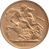 1907 GOLD SOVEREIGN ( EF ) - SOVEREIGN - Cambridgeshire Coins