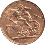 1907 GOLD SOVEREIGN ( EF ) - SOVEREIGN - Cambridgeshire Coins