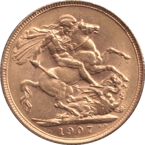 1907 GOLD SOVEREIGN ( EF ) - SOVEREIGN - Cambridgeshire Coins