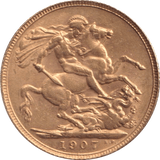 1907 GOLD SOVEREIGN ( GVF ) - SOVEREIGN - Cambridgeshire Coins