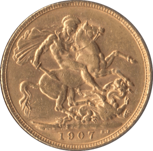 1907 GOLD SOVEREIGN ( GVF ) - SOVEREIGN - Cambridgeshire Coins