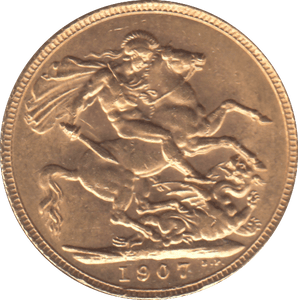 1907 GOLD SOVEREIGN ( UNC ) - SOVEREIGN - Cambridgeshire Coins