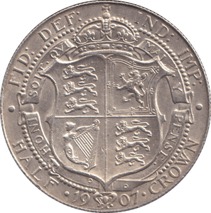 1907 HALFCROWN ( AUNC ) - HALFCROWN - Cambridgeshire Coins