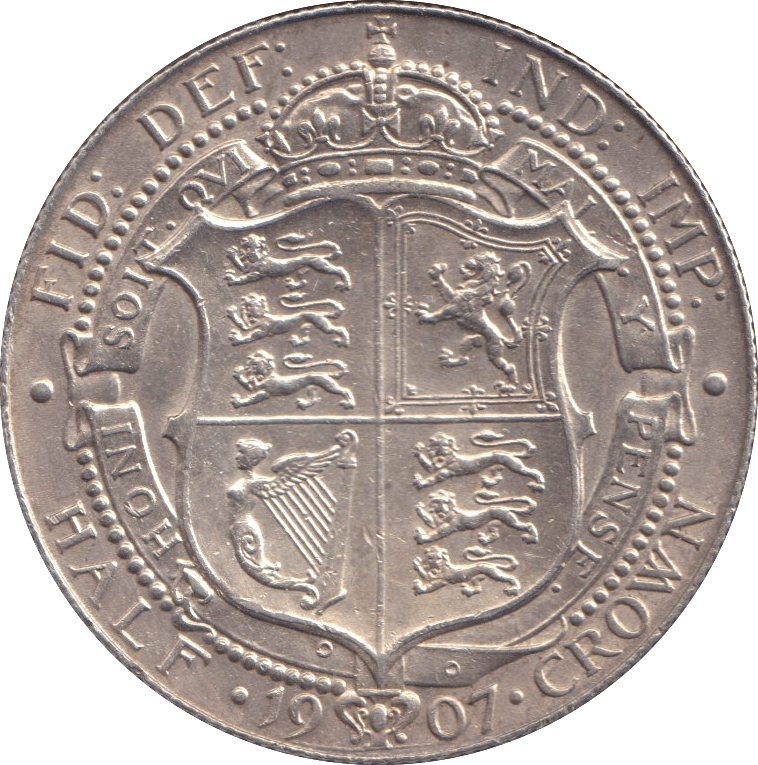 1907 HALFCROWN ( AUNC ) - HALFCROWN - Cambridgeshire Coins