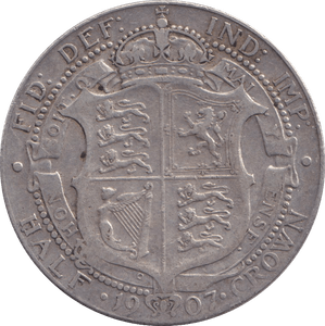 1907 HALFCROWN EDWARD VII ( FINE ) - HALFCROWN - Cambridgeshire Coins