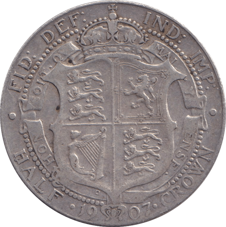 1907 HALFCROWN EDWARD VII ( FINE ) - HALFCROWN - Cambridgeshire Coins