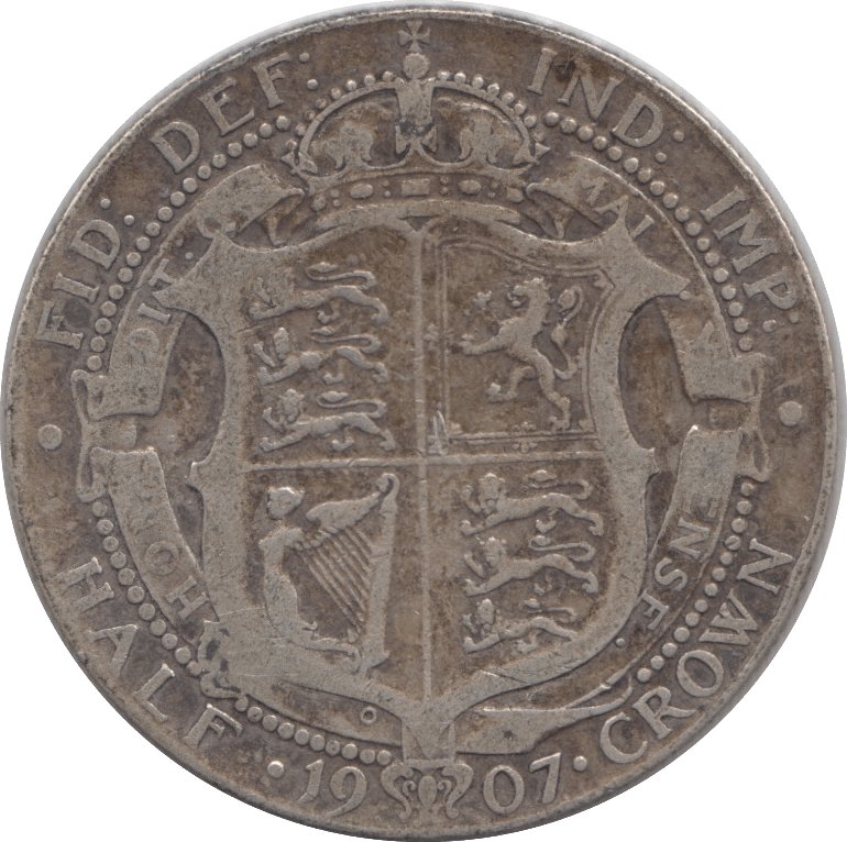 1907 HALFCROWN ( F ) - HALFCROWN - Cambridgeshire Coins