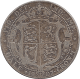 1907 HALFCROWN ( F ) - HALFCROWN - Cambridgeshire Coins