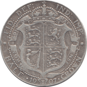 1907 HALFCROWN ( FINE ) - HALFCROWN - Cambridgeshire Coins