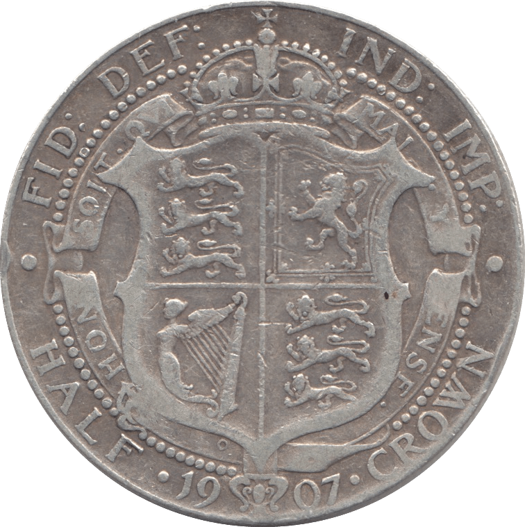 1907 HALFCROWN ( FINE ) - HALFCROWN - Cambridgeshire Coins