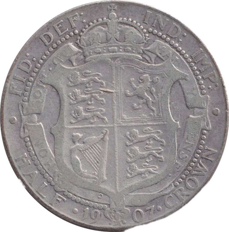 1907 HALFCROWN ( FINE ) - HALFCROWN - Cambridgeshire Coins