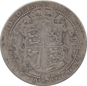 1907 HALFCROWN ( FINE ) - Halfcrown - Cambridgeshire Coins
