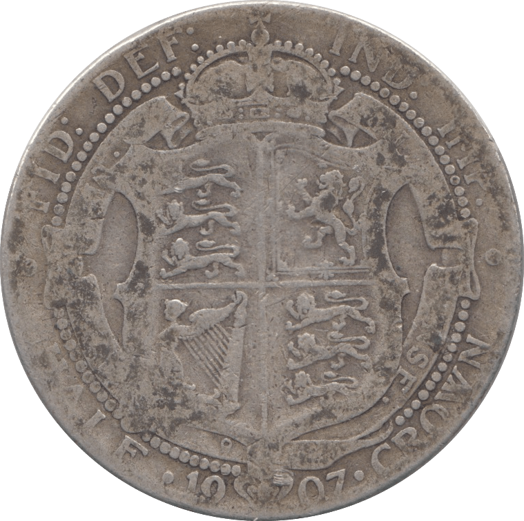 1907 HALFCROWN ( FINE ) - Halfcrown - Cambridgeshire Coins