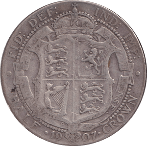 1907 HALFCROWN ( FINE ) - HALFCROWN - Cambridgeshire Coins
