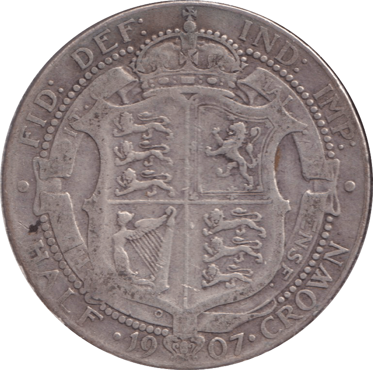 1907 HALFCROWN ( FINE ) - HALFCROWN - Cambridgeshire Coins