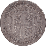 1907 HALFCROWN ( FINE ) - HALFCROWN - Cambridgeshire Coins