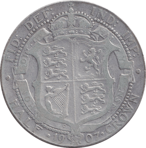 1907 HALFCROWN ( FINE ) - HALFCROWN - Cambridgeshire Coins
