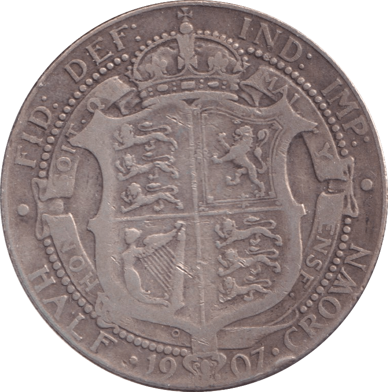 1907 HALFCROWN ( FINE ) - Halfcrown - Cambridgeshire Coins