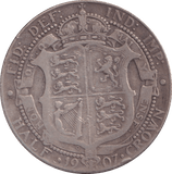 1907 HALFCROWN ( FINE ) - Halfcrown - Cambridgeshire Coins