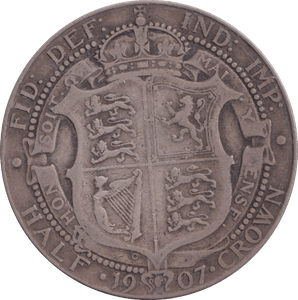 1907 HALFCROWN ( FINE ) - HALFCROWN - Cambridgeshire Coins