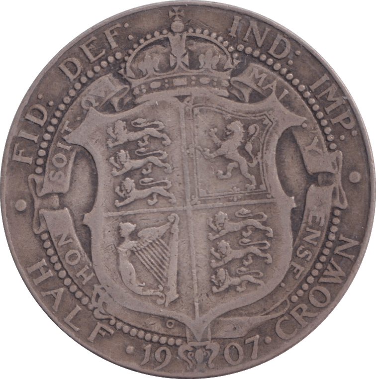 1907 HALFCROWN ( FINE ) - HALFCROWN - Cambridgeshire Coins