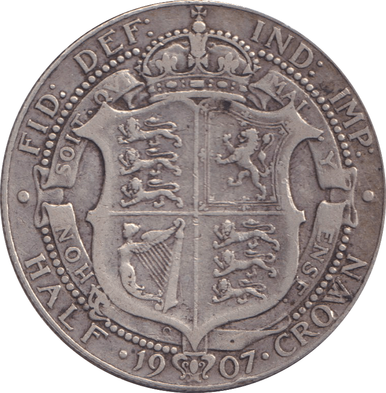 1907 HALFCROWN ( FINE ) - WORLD COINS - Cambridgeshire Coins