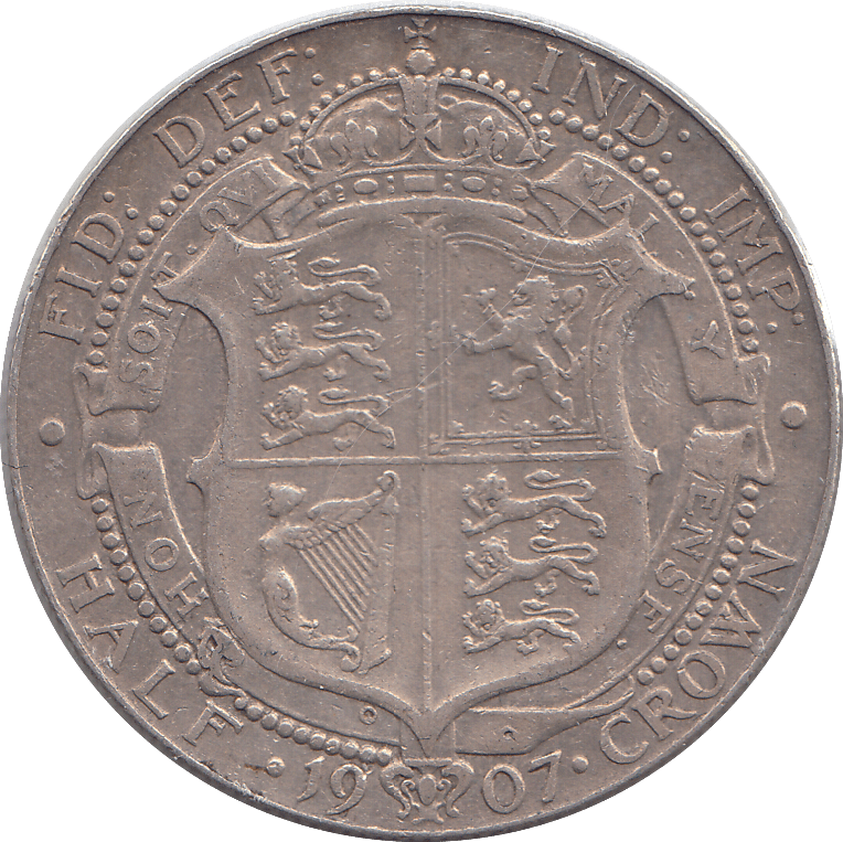 1907 HALFCROWN ( GF ) - HALFCROWN - Cambridgeshire Coins