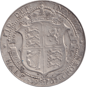 1907 HALFCROWN ( GVF ) - HALFCROWN - Cambridgeshire Coins