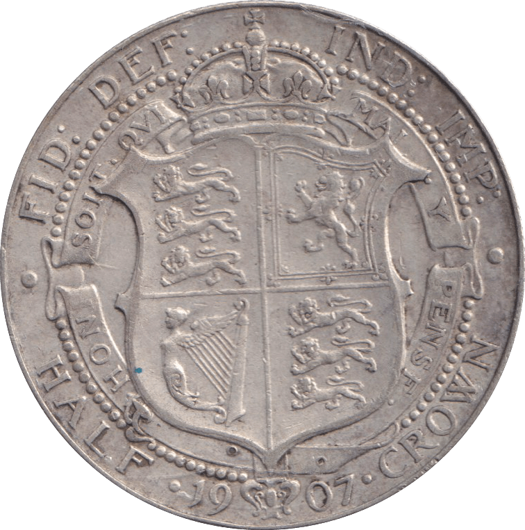 1907 HALFCROWN ( GVF ) - HALFCROWN - Cambridgeshire Coins