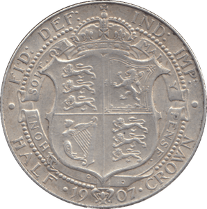 1907 HALFCROWN ( GVF ) - WORLD COINS - Cambridgeshire Coins