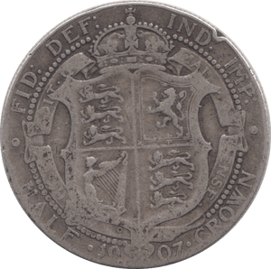 1907 HALFCROWN ( NF ) - HALFCROWN - Cambridgeshire Coins