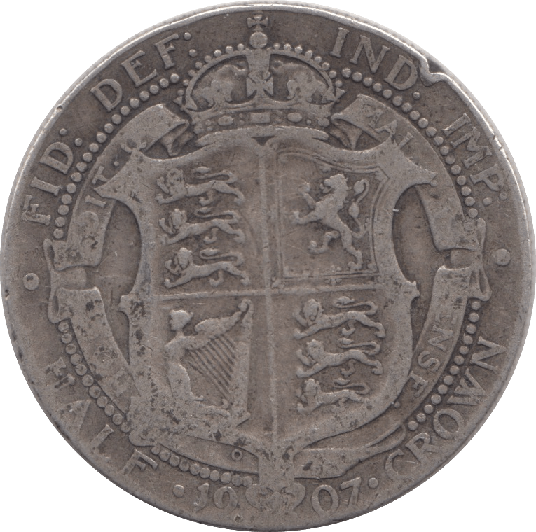 1907 HALFCROWN ( NF ) - HALFCROWN - Cambridgeshire Coins