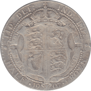 1907 HALFCROWN ( NF ) - HALFCROWN - Cambridgeshire Coins